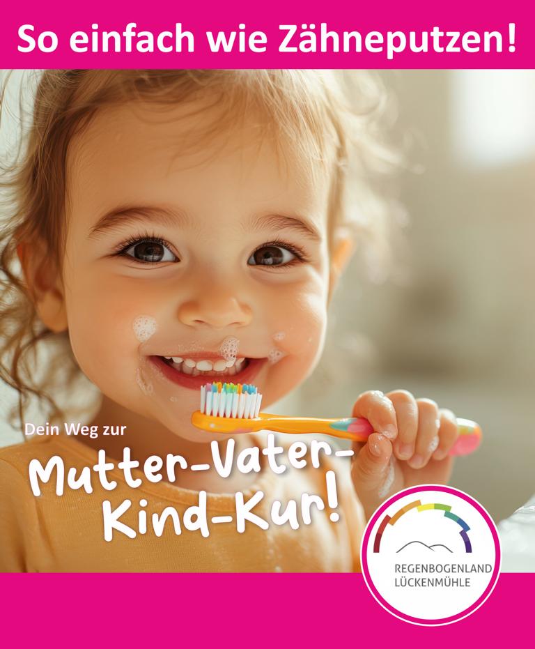 Recht auf Kur Plakat zähneputzen