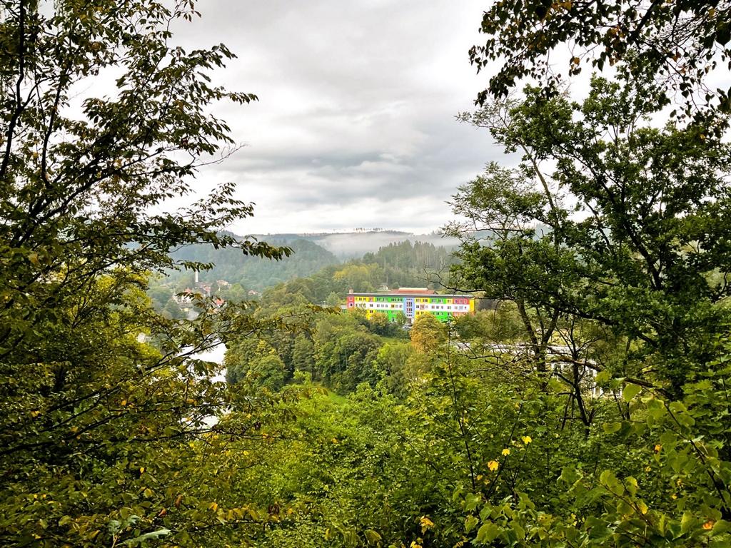 Mutter-Kind-Kurklinik Ausblick am Morgen über Ziegenrück